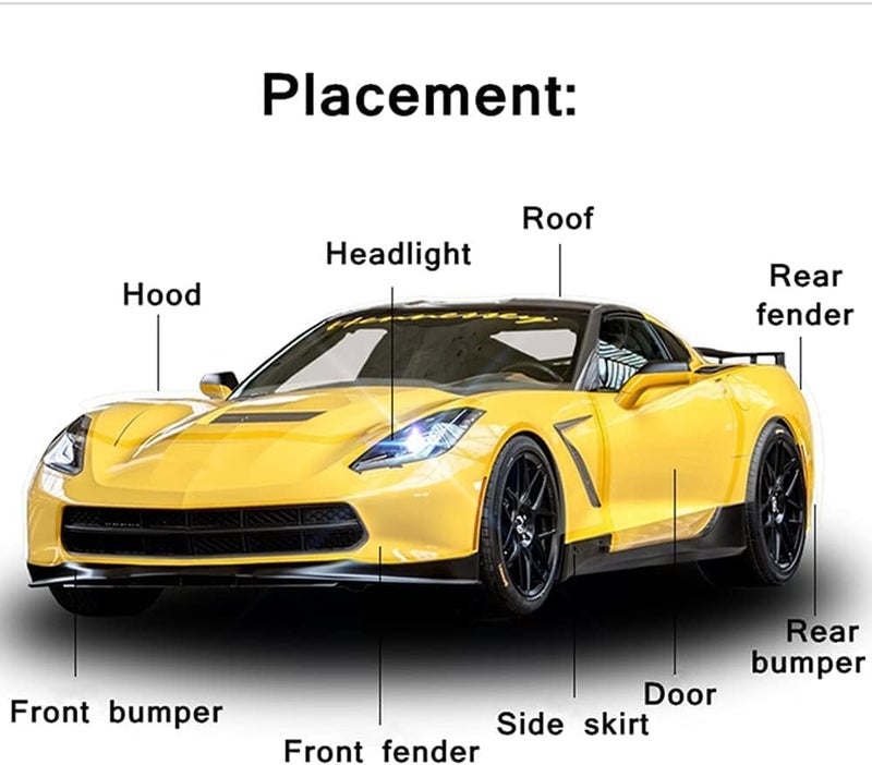 SUMAGITIN 7.5mil TPU Clear Car Paint Protection Film Self Healing Adhesive Automotive Film Anti-Scratch Glossy Body Wrap Vinyl for DIY Vehicle Moto Interior Exterior,60inch x 12inch - Image 4